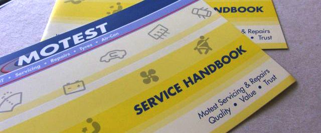 Free Replacement Service Book | MOTEST - More than MOT Testing